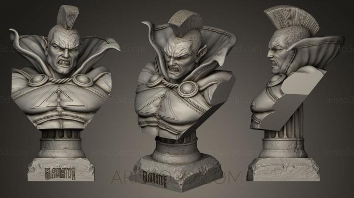 Busts of heroes and monsters (BUSTH_0153) 3D model for CNC machine